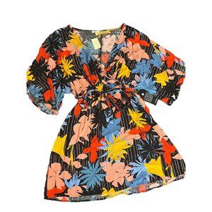 Loralette Women’s Dress Size 22/24 Floral With Pockets Vneck Bloom Them Away